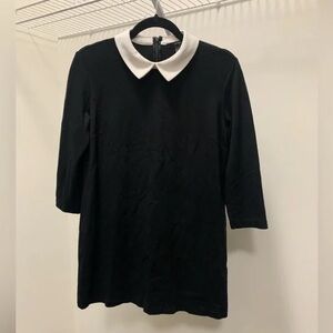 Forever 21 Mini Black Collared Dress